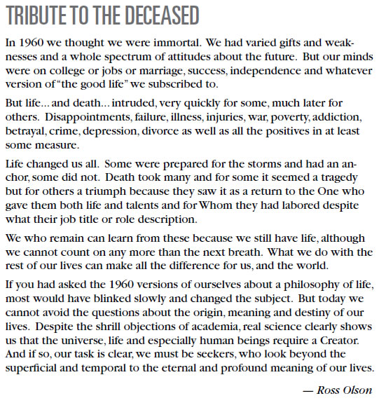 Tribute to Deceased